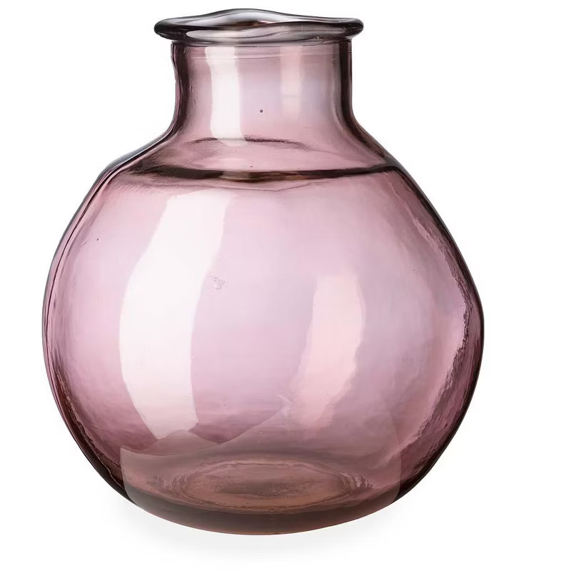 VivaTerra Oval Recycled Glass Balloon Vase, 12" | Target