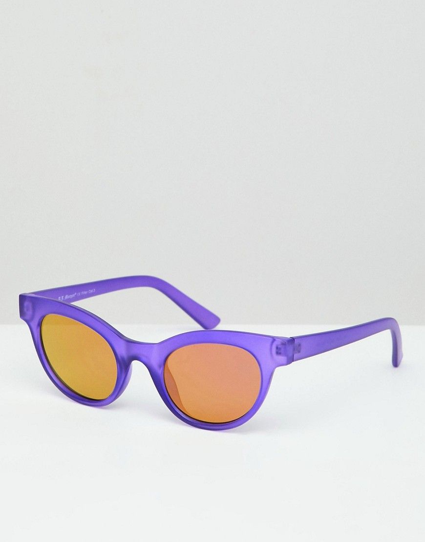 AJ Morgan round sunglasses in matte purple | ASOS UK