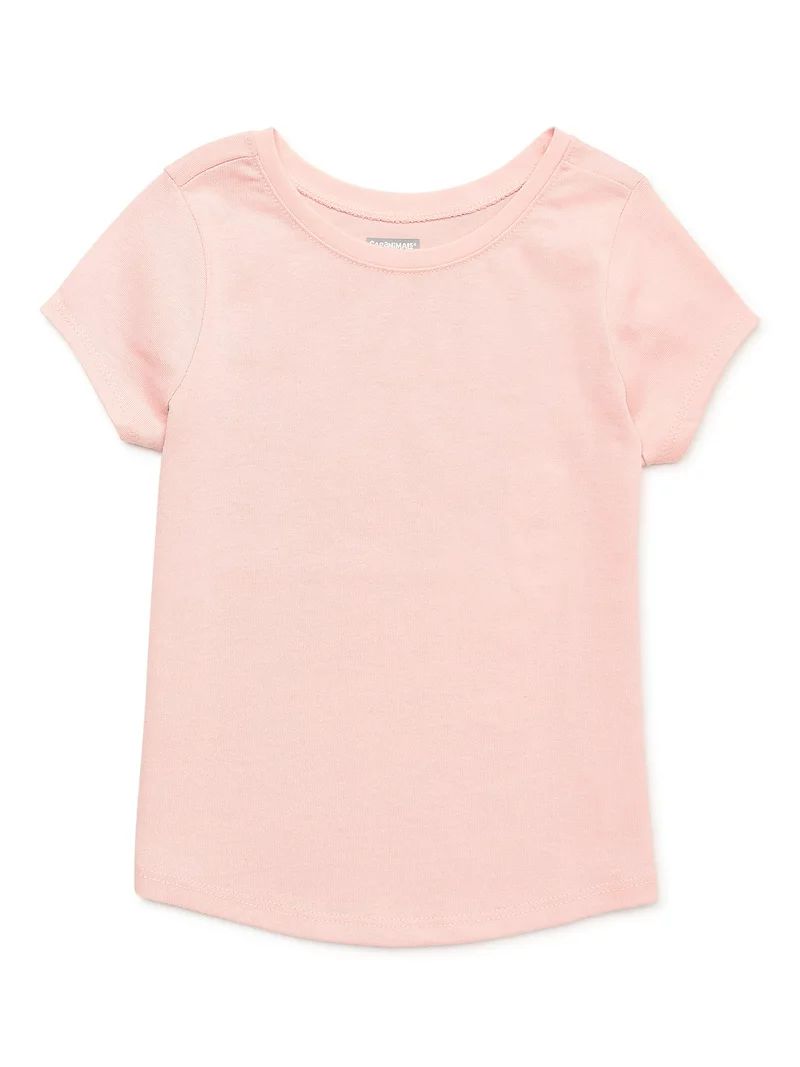 Garanimals Toddler Girl Short Sleeve Solid Tee, Sizes 12 Months-5 Toddler | Walmart (US)
