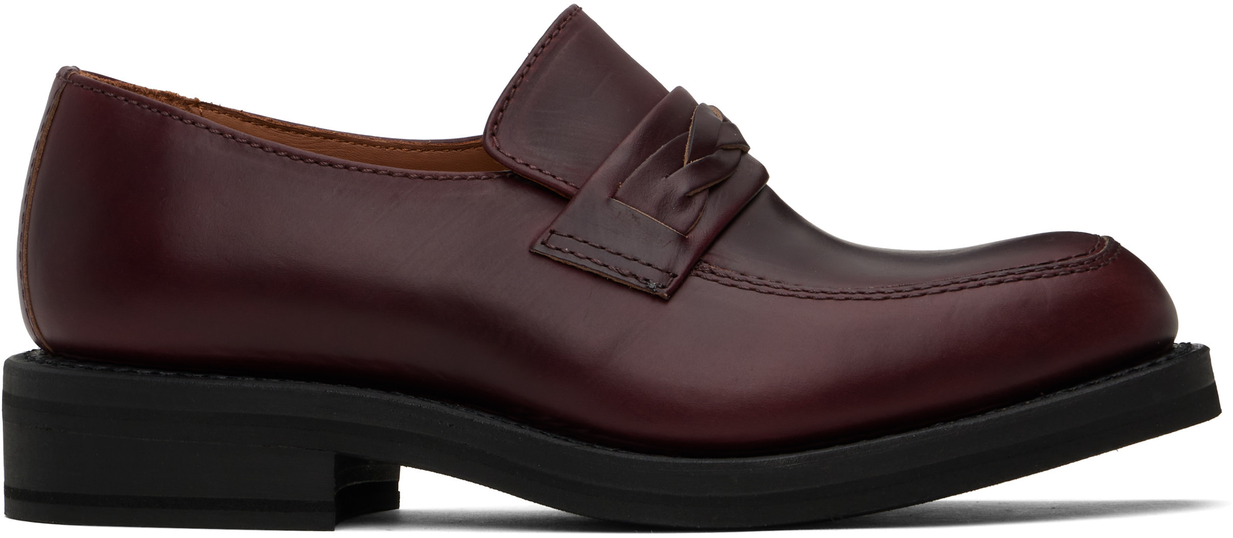 OUR LEGACY Burgundy Nakano Loafers | SSENSE