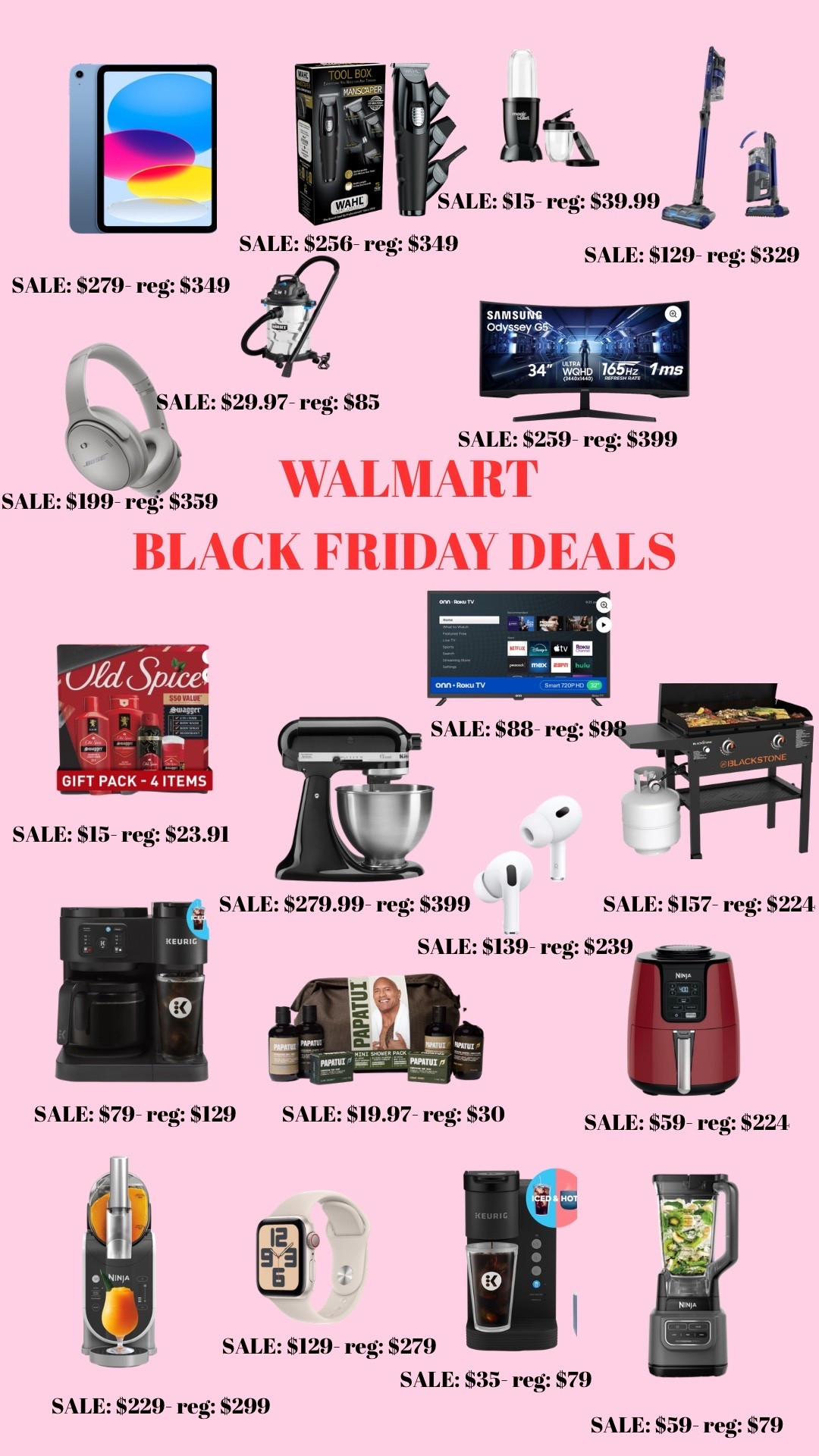 Walmart Black Friday Sales

#LTKSaleAlert #LTKHoliday #LTKGiftGuide