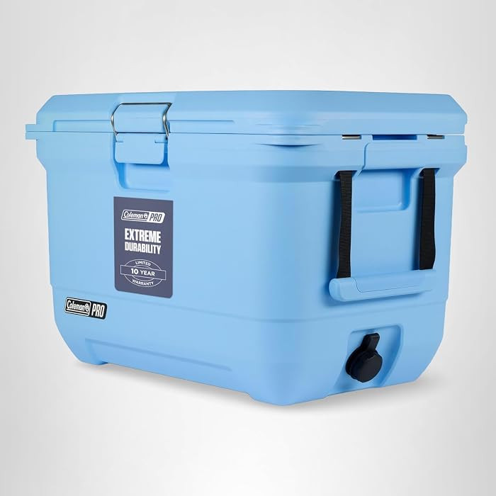 Coleman Pro Heavy-Duty 55qt Wheeled Ultra-Light Premium Hard Cooler, Extra-Thick Insulation Keeps... | Amazon (US)
