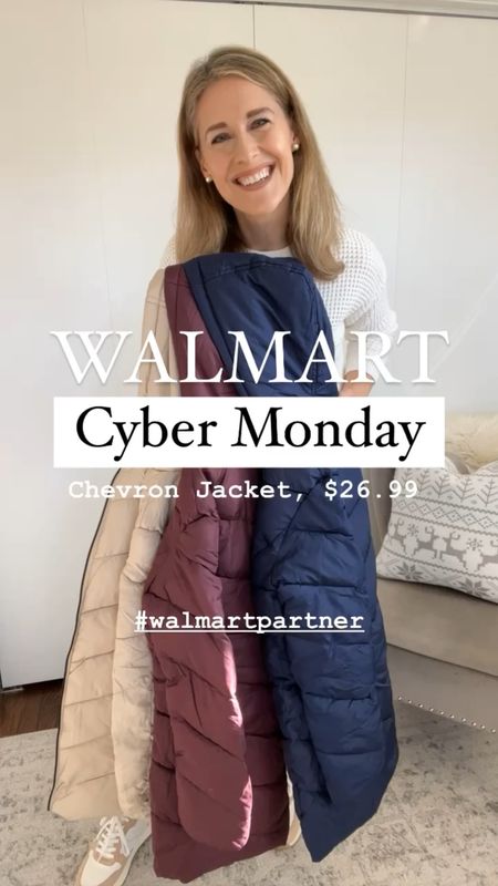 Walmart Cyber Monday is happening! Found this coat for just $26.99! #walmartpartner Runs small, go up in size. I’m in a small and needed a medium. Good midweight style. #walmartfashion #walmartfinds #IYWYK @walmart @walmartfashion 

#LTKCyberWeek #LTKHoliday #LTKsalealert