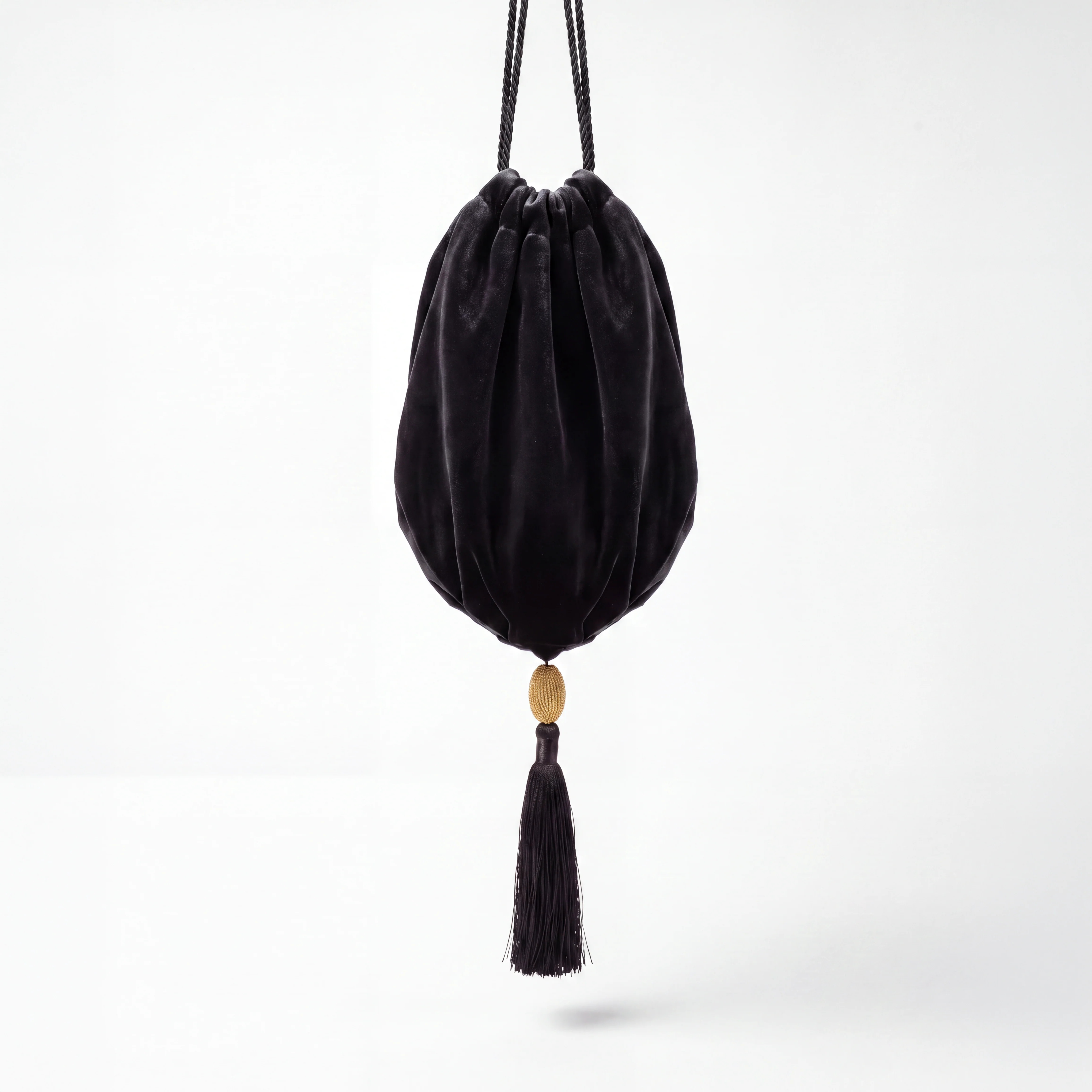 Vintage black velvet bag | Mari B