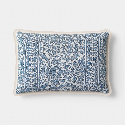 Lumbar Floral Throw Pillow blue - Threshold™ | Target