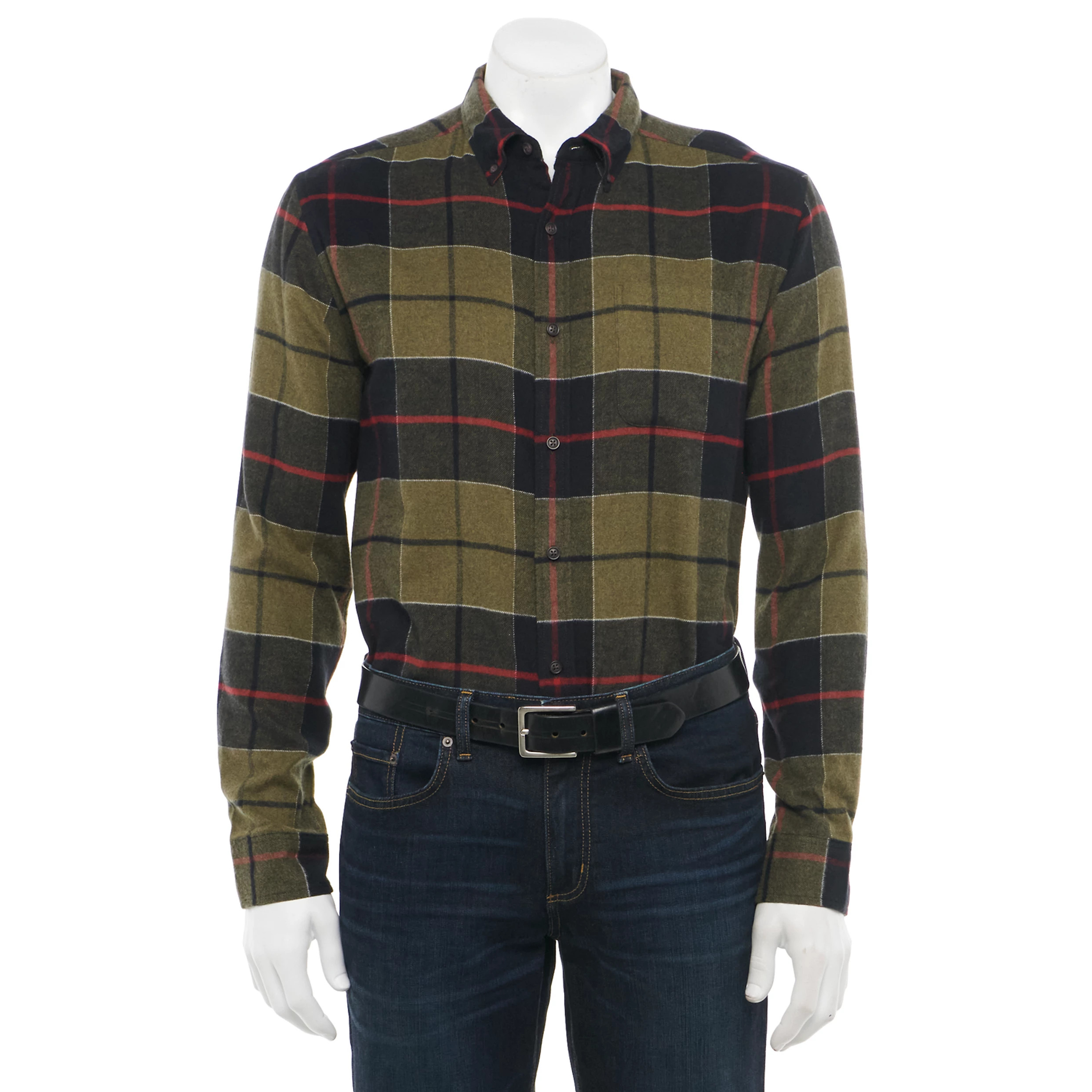 Men's Croft & Barrow® Extra-Soft Woven Flannel Button-Down Shirt | Kohl's