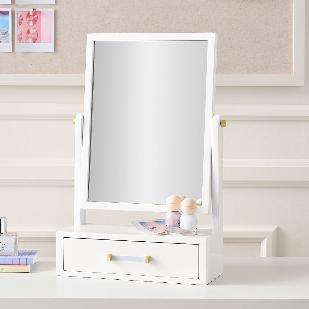 Elle Vanity Mirror With Storage Drawer (12"x19") | Pottery Barn Teen