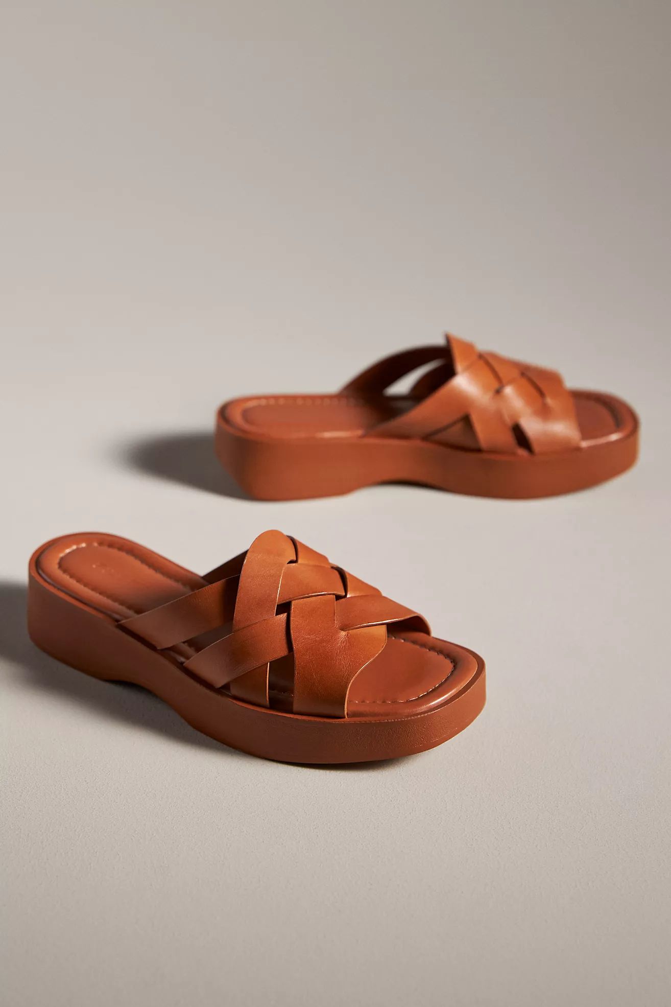 Pilcro Woven Slide Sandals | Anthropologie (US)