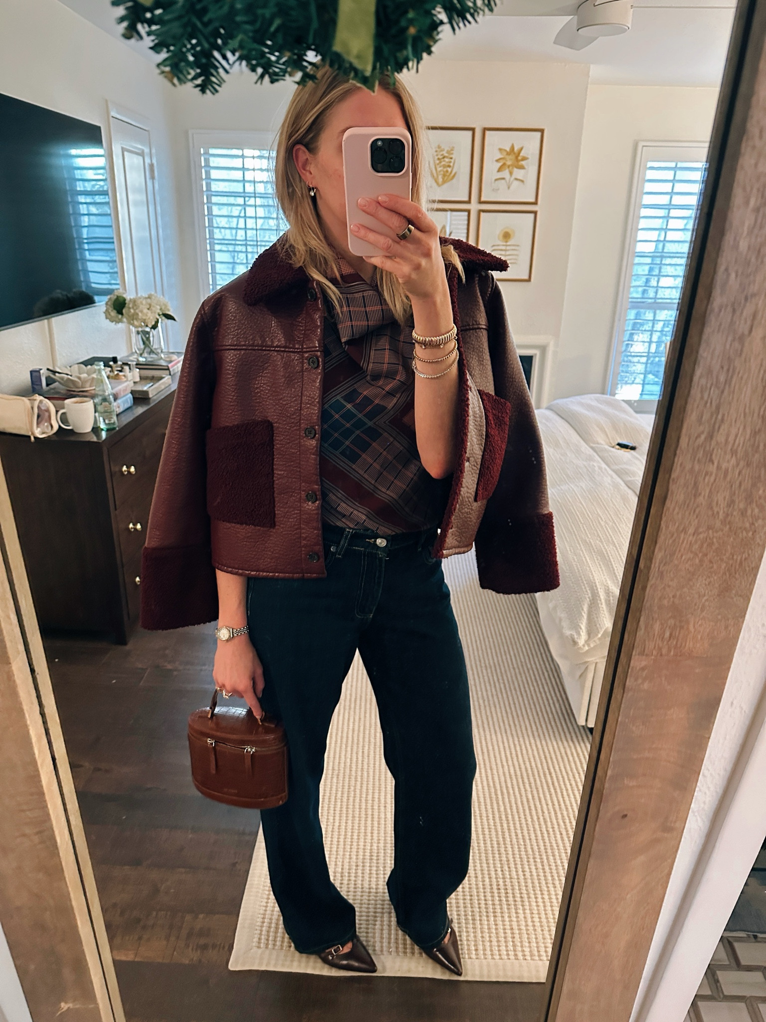 I can’t believe this Zara top I wore for my Engagement is still in stock! Made it holiday either this rented jacket! 