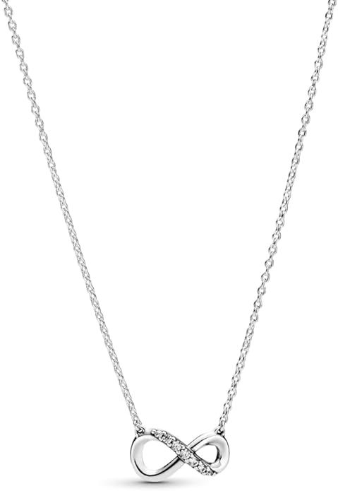 Pandora Sparkling Infinity Collier Necklace - Great Gift for Her - Stunning Women's Jewelry - Ste... | Amazon (US)