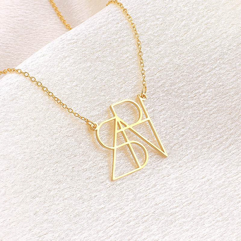 Minimalist Monogram Name Necklace | Mint & Lily
