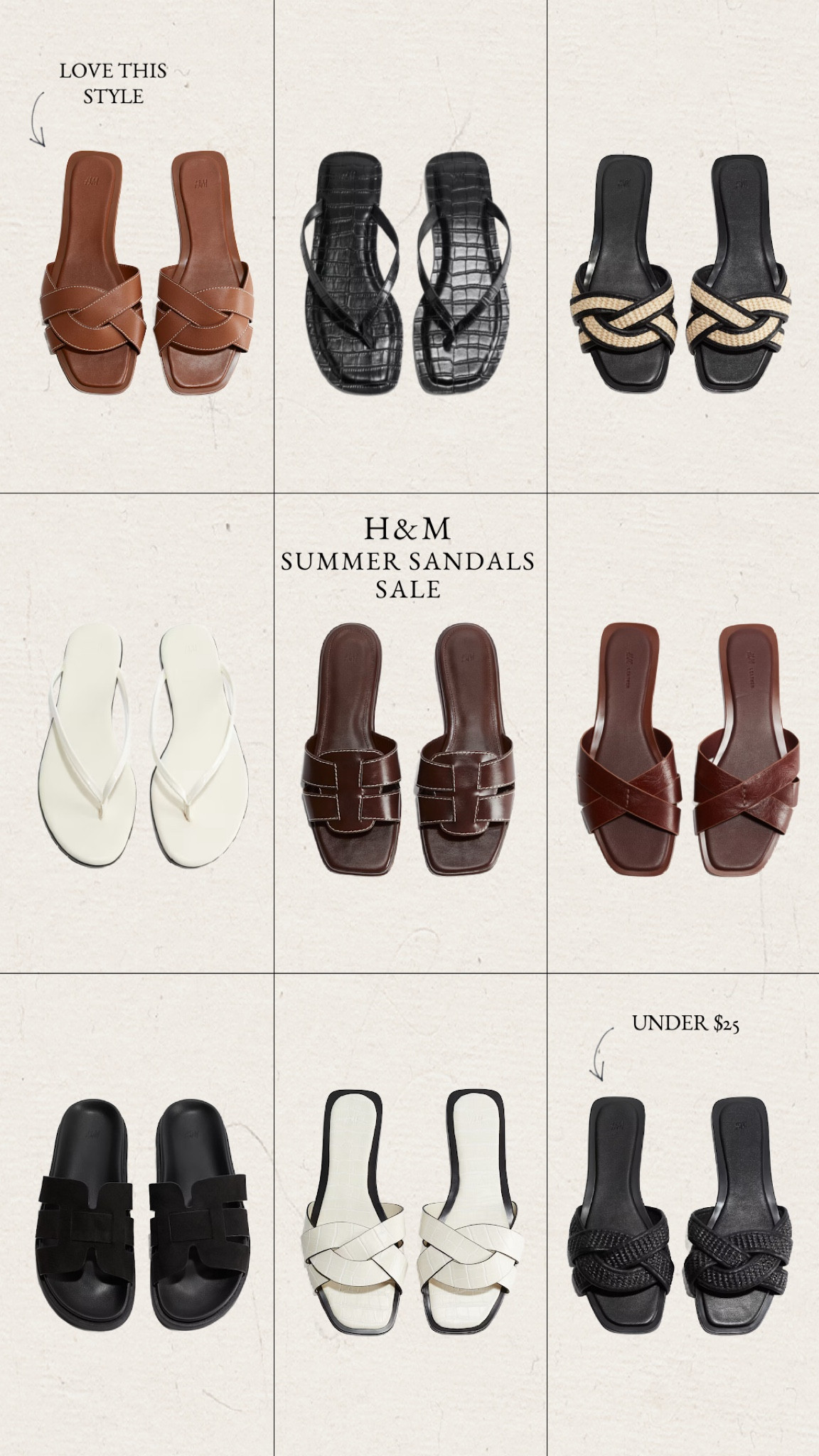 H&M sandals for summer! 