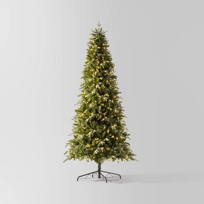 9' Pre-lit Full Balsam Fir Artificial Christmas Tree White LED Lights - Wondershop™ | Target