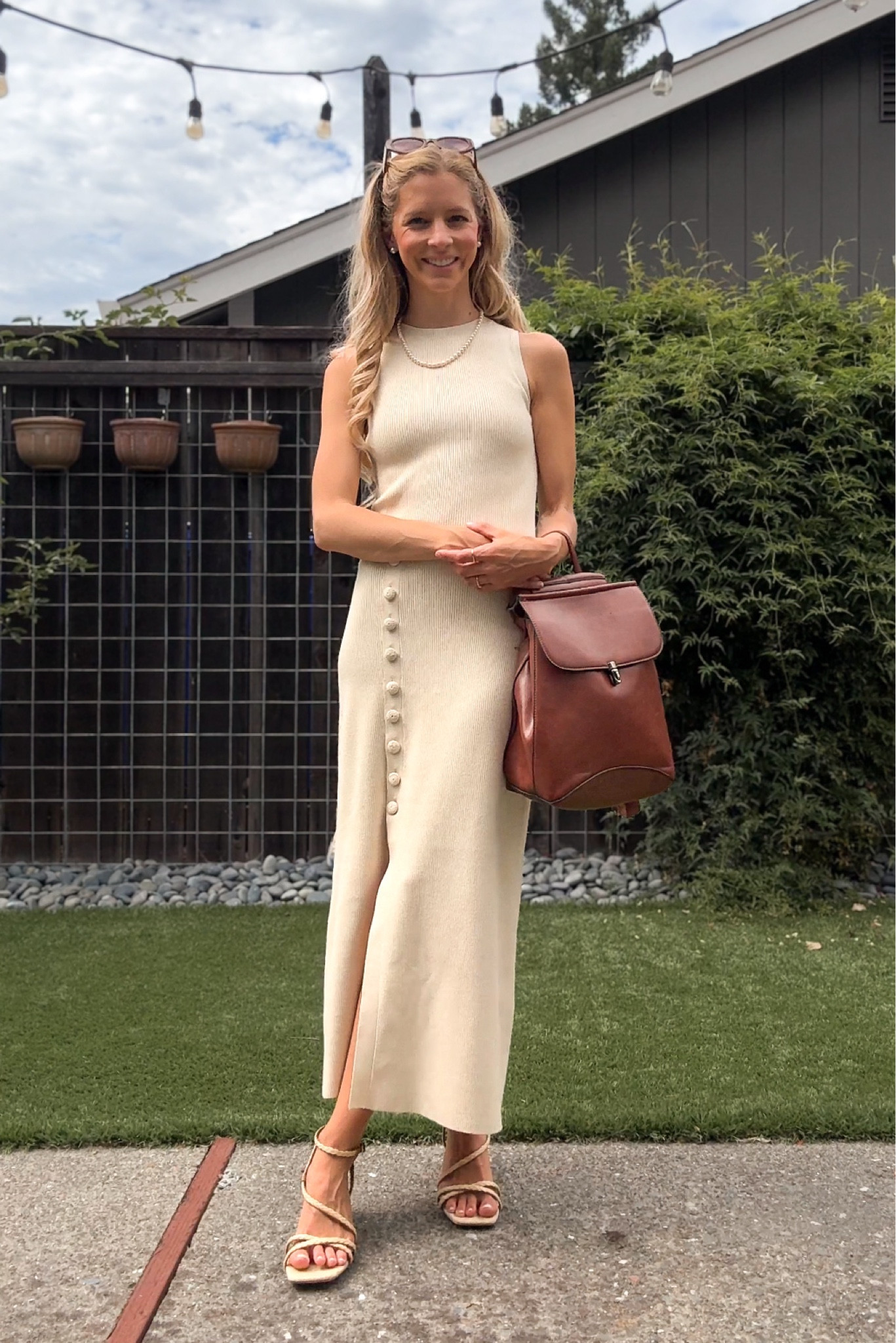 Spring and summer staple - a neutral fitted dress with a slit is so versatile for the upcoming seasons. Whether it’s brunch with the girls, date night, vacation, summer in Europe, Easter or anything in between this dress is easy to dress up and down. Pair with a heel or sandal, your favorite bag and pearls for classy timeless look.

Cream dress, tan dress, knit dress, summer dress, European summer, Memorial Day, Easter dress, classic style, classy, old money, timeless fashion, Sézane 

#LTKTravel #LTKStyleTip #LTKShoeCrush