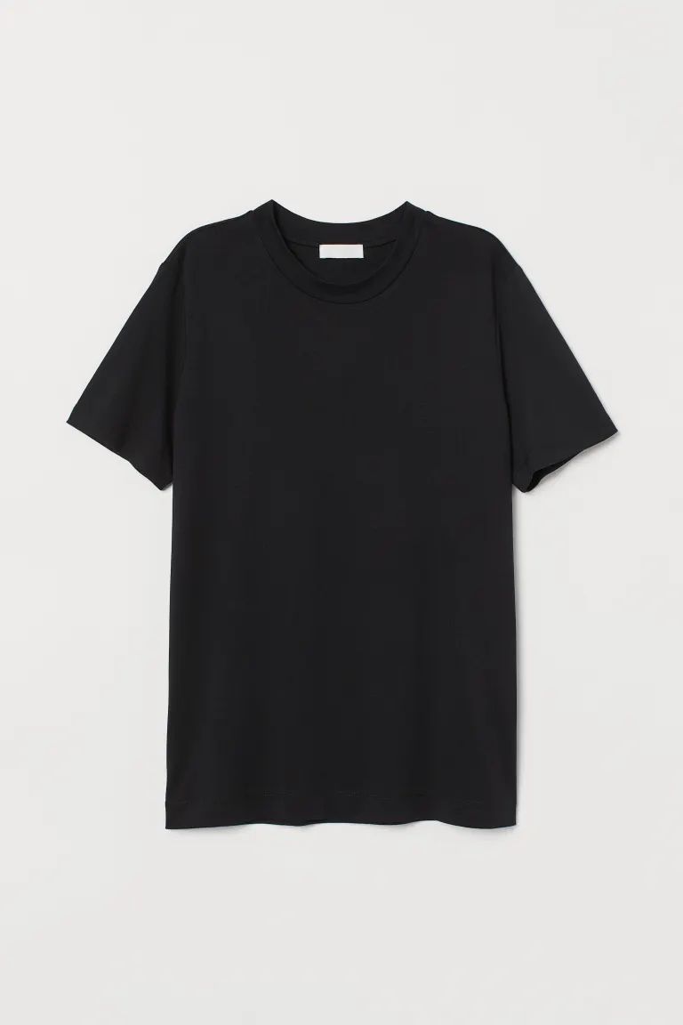 Silk-blend T-shirt | H&M (US + CA)