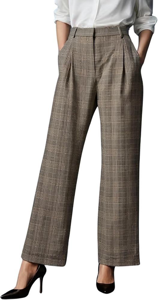 OctMoon Women's High Waisted Wide Leg Palazzo Pants – Extra Long Flowy Trousers for Tall Women ... | Amazon (US)