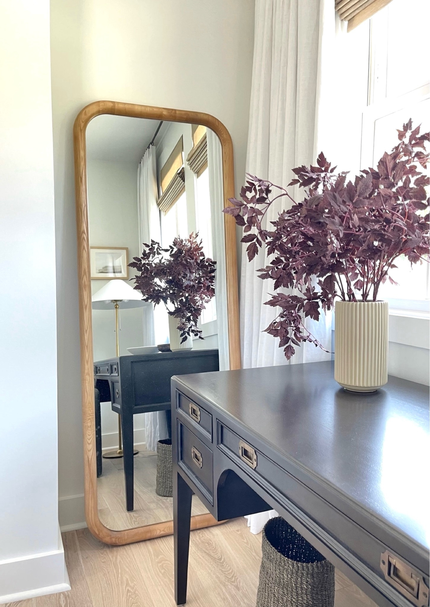 My Lulu and Georgia guest bedroom wooden floor mirror is 50% off right now!  Crazy good deal!

#LTKsalealert #LTKhome