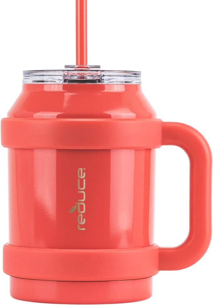 Reduce Tumbler Mug, 50 oz – Stainless Steel Insulated Mug with Handle and Lid and Straw, 36 Hou... | Amazon (US)
