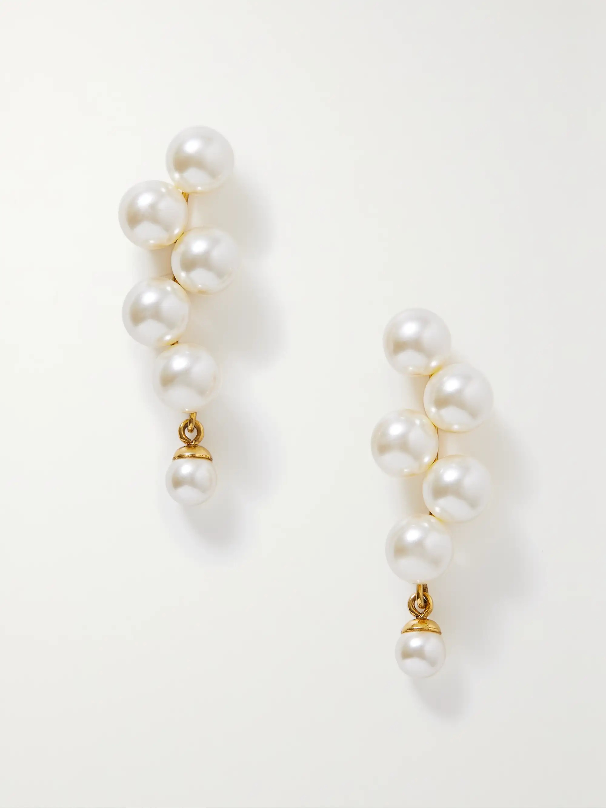 Marcella gold-plated faux pearl earrings | NET-A-PORTER (UK & EU)