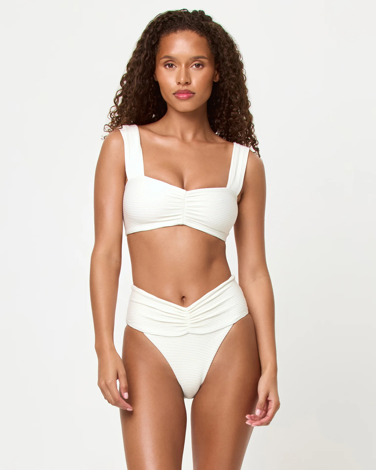 Eco Chic Repreve Marlee Bikini Top - Cream | L*Space