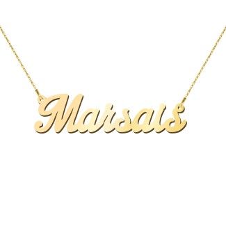 14K Yellow Gold Personalized Name Necklace | Jewlr