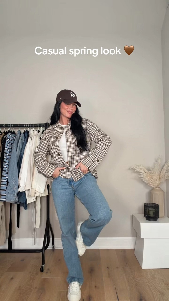 Casual spring outfit 🌿🤎
Comfy, effortless, and still put together my go-to denim, a baby tee, and a light plaid layer with chunky Converse

My sizing: 5’7, 145 lbs, 32DD
Wearing size small tee & jacket, size 27 Curve Love jeans

abercrombie denim, curve love jeans, casual outfit, spring outfit, everyday outfit, mom outfit, casual chic, plaid jacket, light jacket spring, baby tee outfit, basic tee outfit, neutral outfit, capsule wardrobe, spring style, comfortable outfit, chunky sneakers, converse outfit, errands outfit, off duty style, effortless style

@abercrombie 

#LTKootd #LTKSaleAlert #LTKgrwm