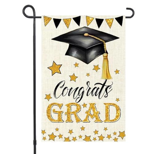 MEGLORT Graduation Garden Flag 2026,Double Sided Graduation Graden Flag, Class of 2026 Graduation Decorations for Lawn, Porch, Patio, Fade & Weather Resistant 12x18 Inch | Amazon (US)