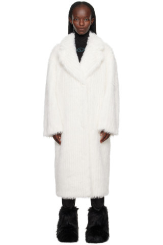 Off-White Genevieve Faux-Fur Coat | SSENSE