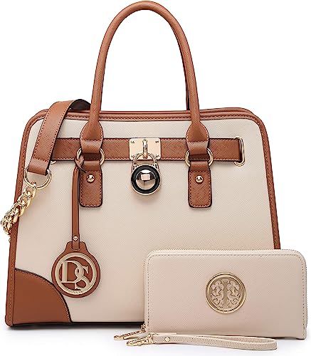 Dasein Women Handbags Top Handle Satchel Purse Shoulder Bag Hobo Bag Work Bag Set 2pcs | Amazon (US)
