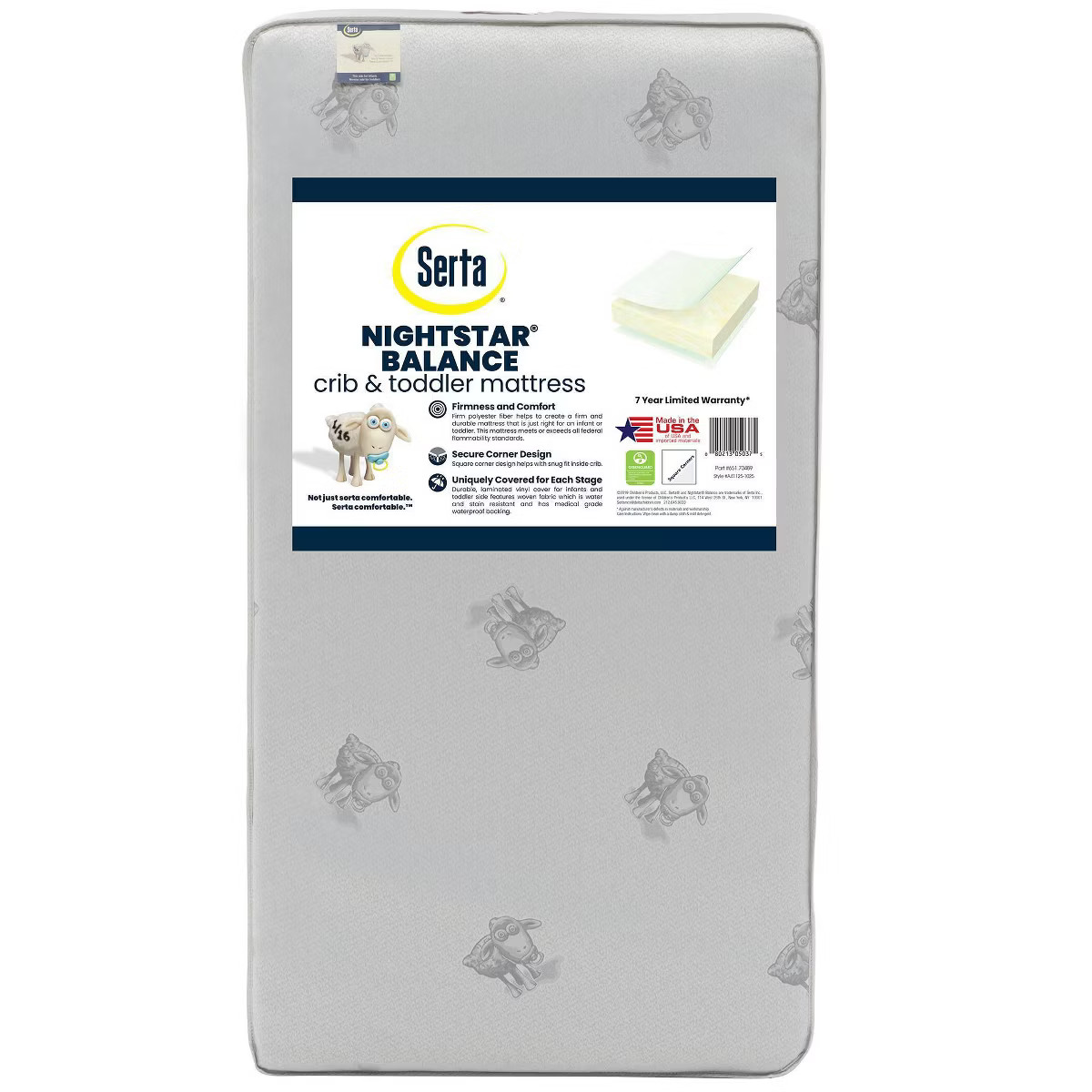 Serta Nightstar Balance Extra Firm Crib & Toddler Mattress | Target