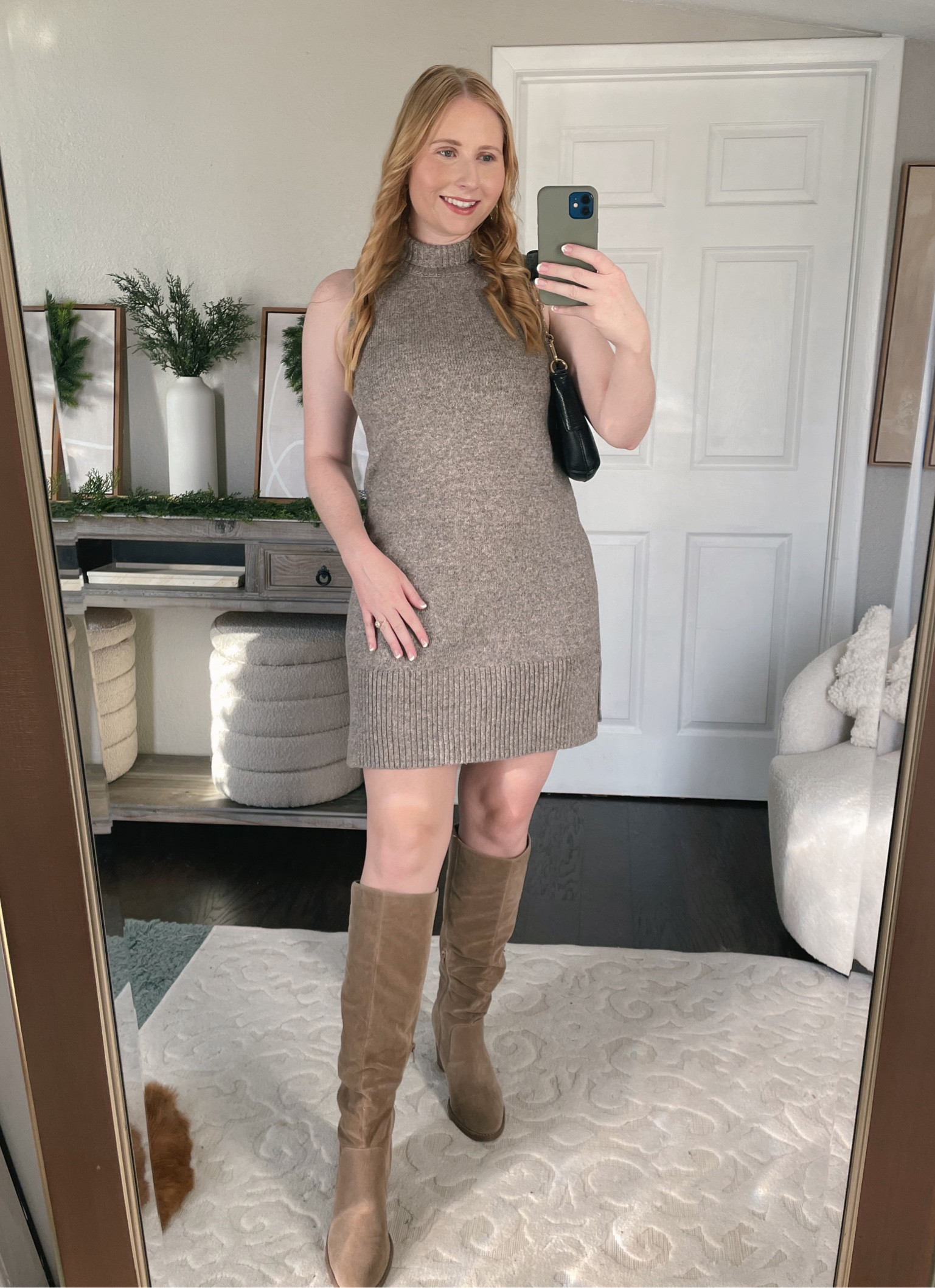 Free Assembly Women's Sleeveless Turtleneck Dress, Size Medium , Thanksgiving Outfit, Holiday Outfits, Sweater Dress 

#LTKmidsize #LTKHoliday #LTKfindsunder50