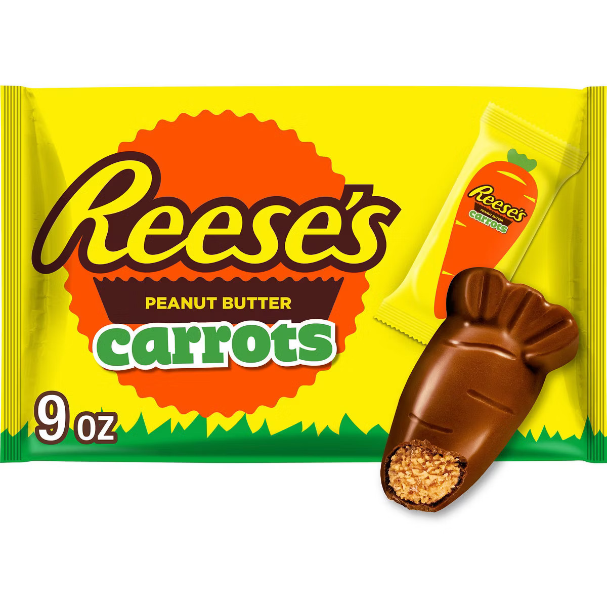 Reese's Milk Chocolate & Peanut Butter Creme Carrots Easter Candy - 9oz | Target