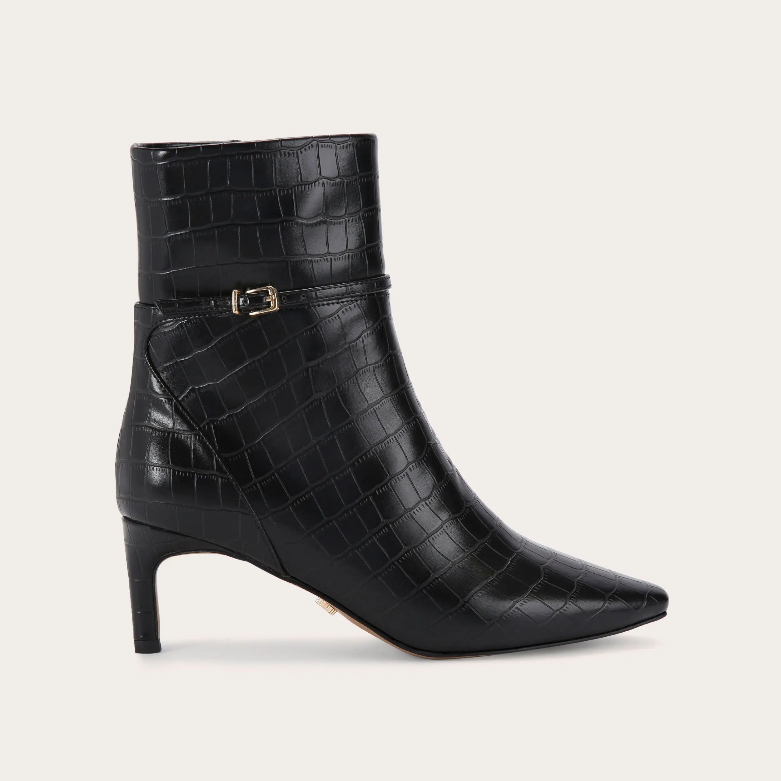 IMPRESS ANKLE Black Croc Ankle Boot by CARVELA | Carvela