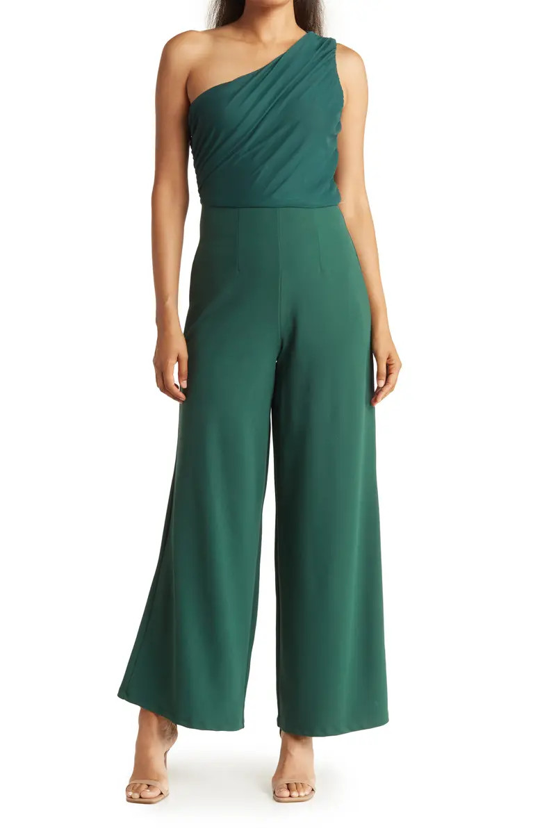 BY DESIGN Ava One-Shoulder Wide Leg Jumpsuit | Nordstromrack | Nordstrom Rack