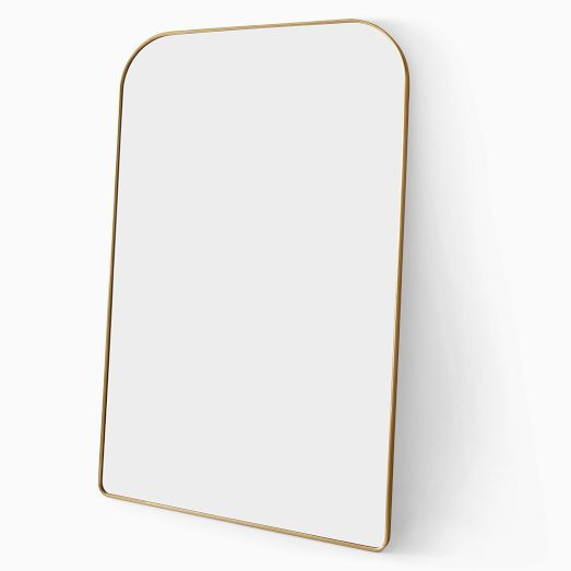 Streamline Oversized Wide Arch Metal Floor Mirror | West Elm (US)