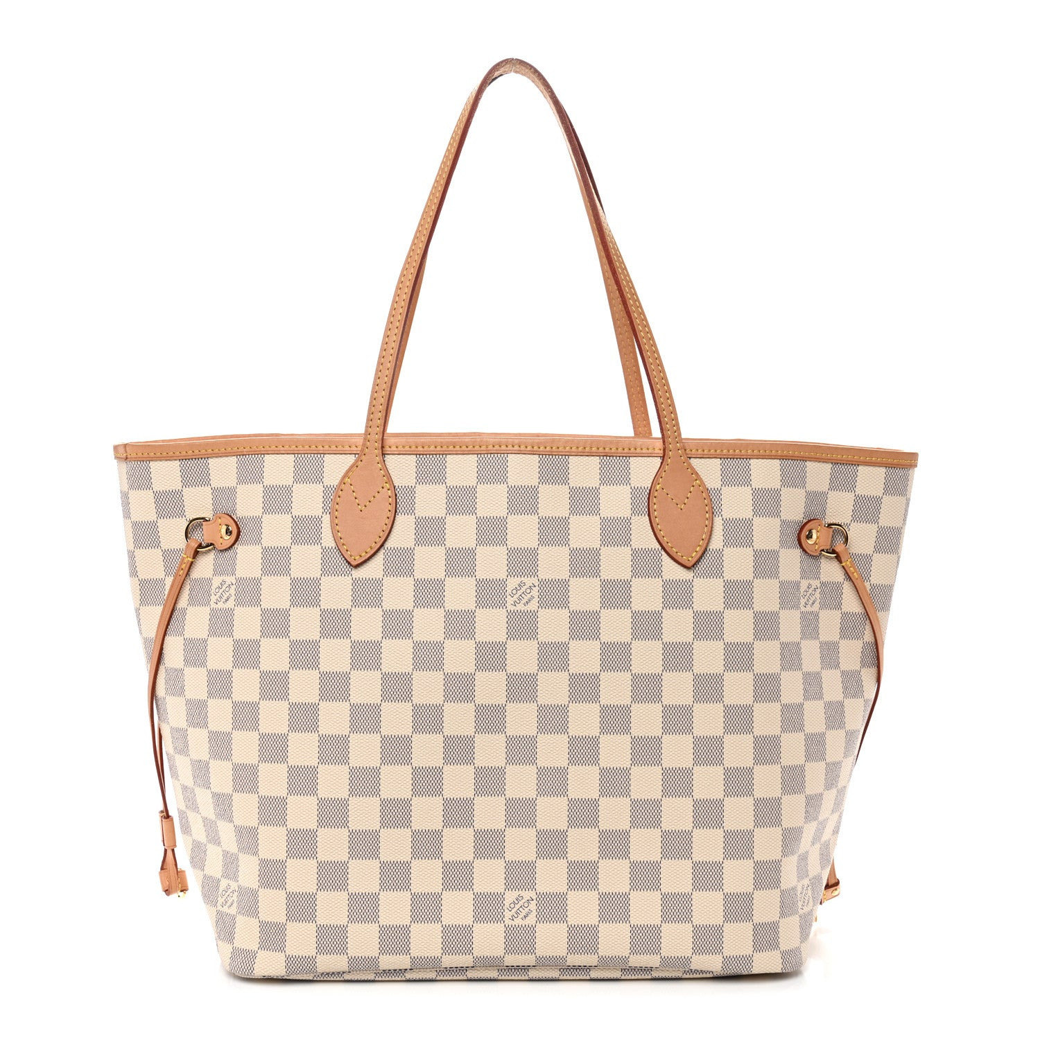 Damier Azur Neo Neverfull MM Rose Ballerine | FASHIONPHILE (US)
