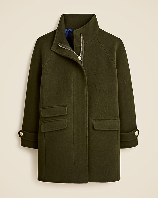 Toscana coat in Italian stadium-cloth wool blend | J. Crew US