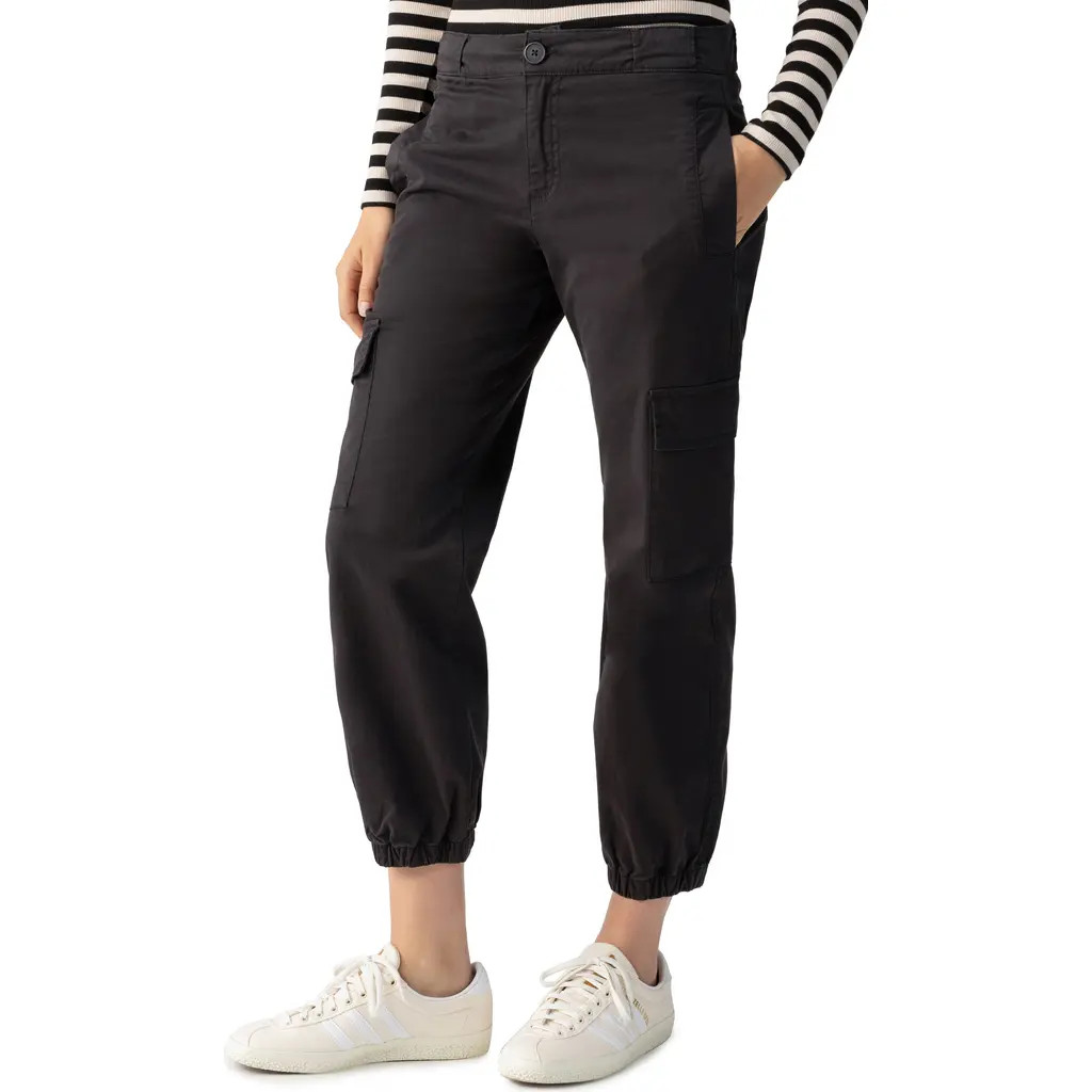 Sanctuary Take Over Stretch Cotton Cargo Joggers in Black at Nordstrom, Size 31 | Nordstrom