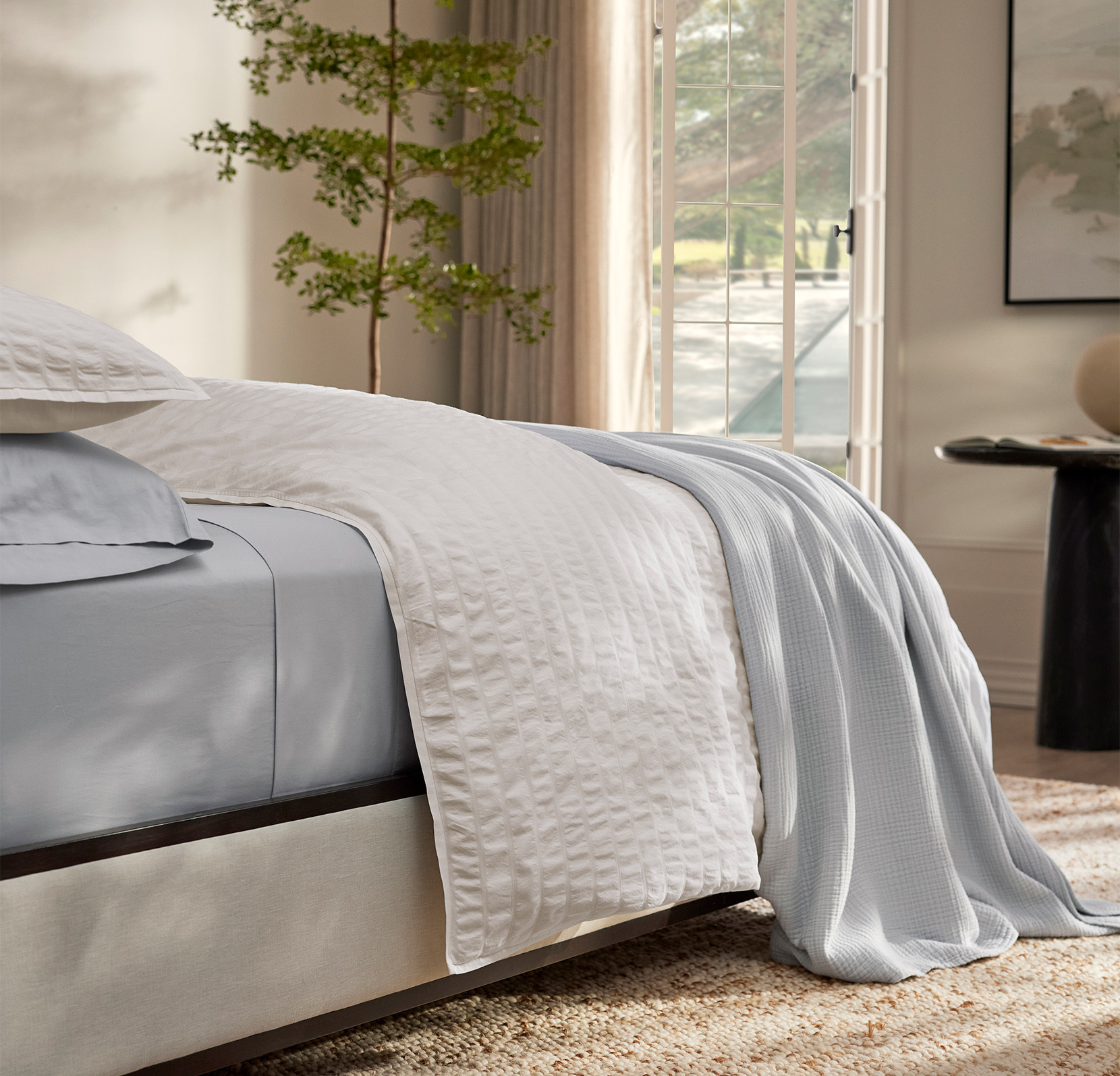Relaxed Seersucker Duvet Set | Lightweight Comfort | Boll & Branch | Boll & Branch