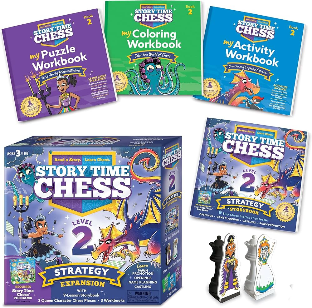 Story Time Chess - Kids Chess Set (Level 2 Strategy Expansion) Chess for Kids, Chess Game Toddler... | Amazon (US)
