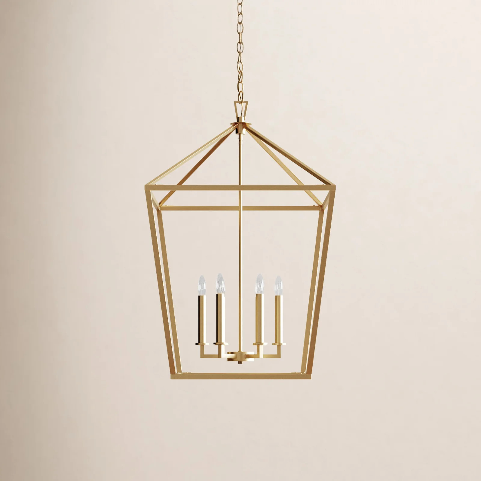 Hastings 6 - Light Lantern Geometric Chandelier | Birch Lane