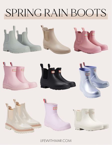 Spring Rain Boots | Rain Boot | Pink Rain Boots | Short Rain Boots | White Rain Boots | Spring Shoes | Spring Outfit 

#LTKstyletip #LTKfindsunder100 #LTKshoecrush