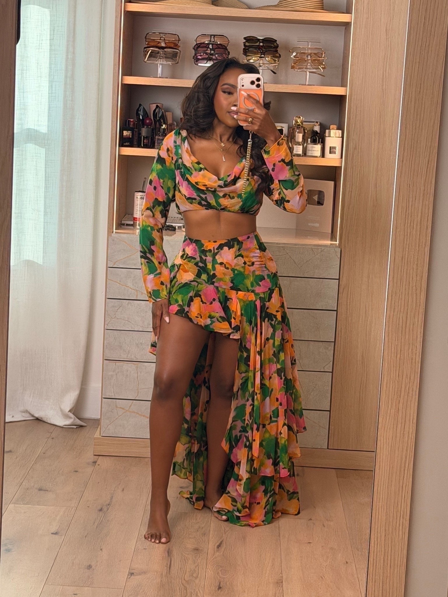 Hi babes! 🌺

This tropical set is such a vacation dream. I’m obsessed with the vibrant colors, dramatic flowy skirt detail, and the way this entire look feels so bold and feminine at the same time. The high slit and cropped top make it feel extra elevated while still being lightweight and effortless for warm weather.

Perfect for:
Tropical vacations
Beach dinners
Resort nights
Birthday trips
Poolside lunches
Summer events

📏 Measurements:
5’4” | 140 lbs | 36D | 27” waist | 40” hips
Wearing size Small

Everything is linked below ✨

xx Kira | IG: KirasFashionFinds

#LTKgrwm #LTKootd #LTKvlog