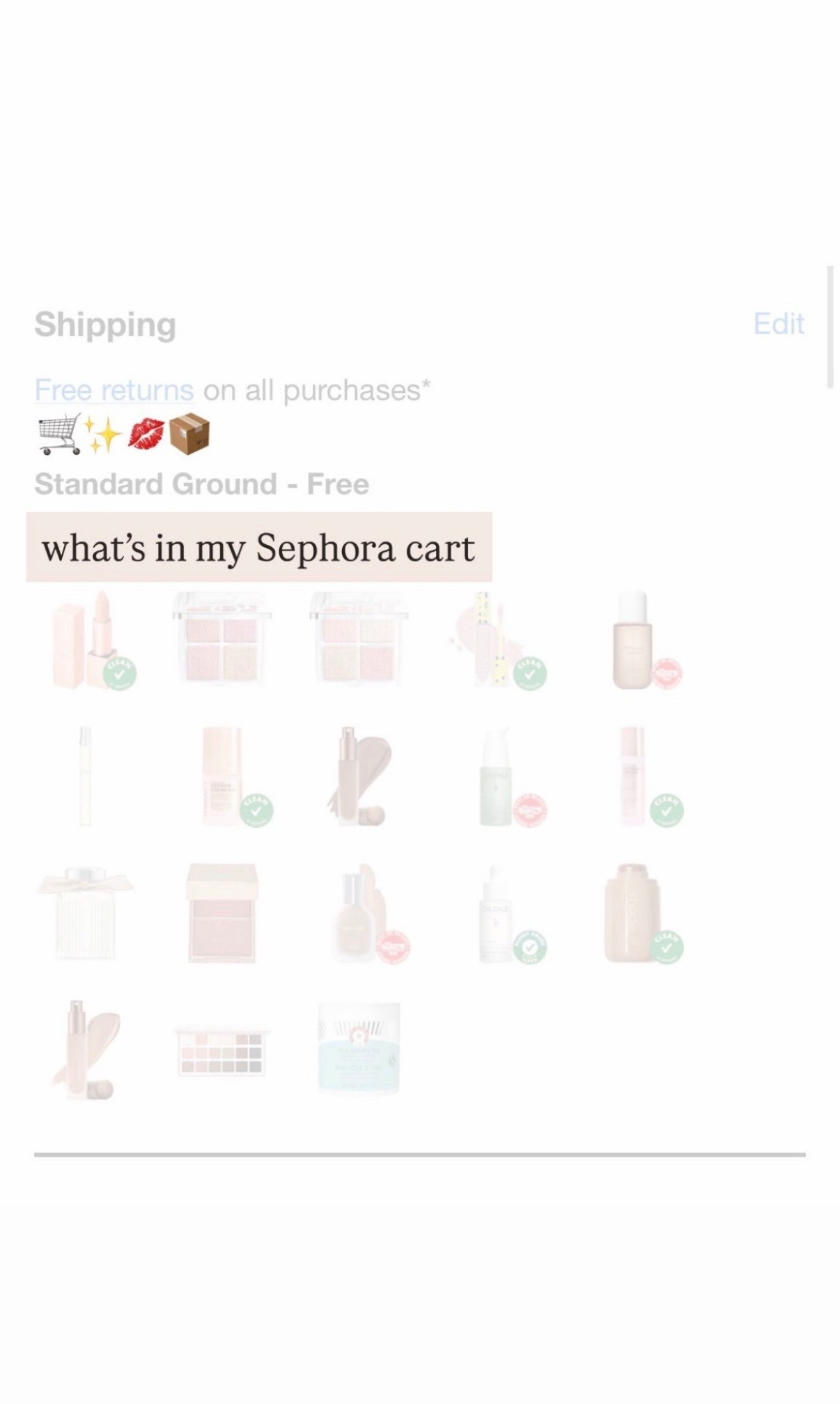 What’s in my Sephora cart 🛒✨ 

Sephora sale 
Sephora faves
Sephora favorites 
New makeup 
