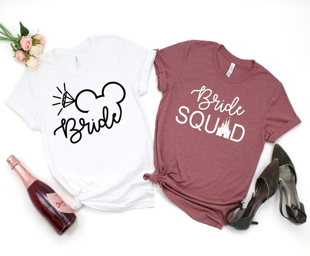 Disney Bride Shirt, Disney Bachelorette Shirts, Disney Bachelorette Party Shirts, Disney Bride Sq... | Etsy (US)