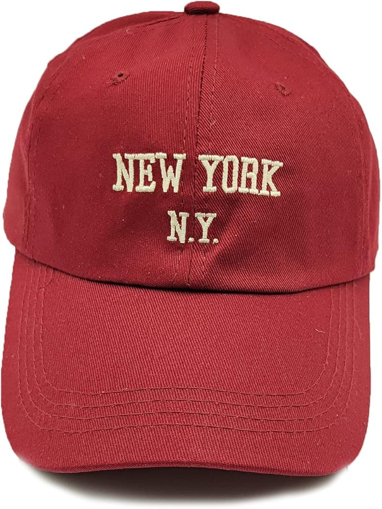 New York Cotton Baseball Cap Unisex Adjustable Washed Distressed Snapback Hat Vintage Classic Dad... | Amazon (US)