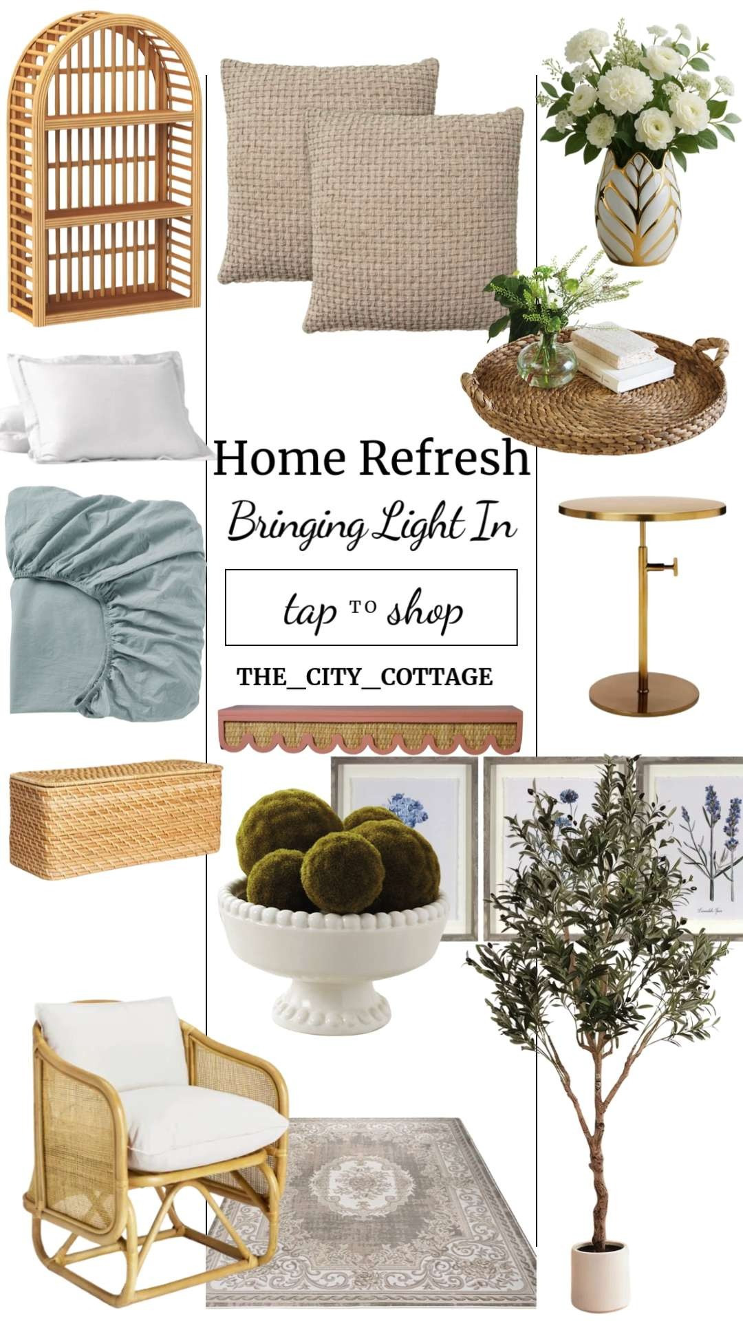 Soft, airy, and effortlessly collected 🤍

This space leans into warm rattan textures, botanical accents, and cozy organic linens for that relaxed–luxury, coastal-meets-European feel. Perfect for refreshing a bedroom, bath, or quiet reading corner with natural elements that still feel elevated.

#rattanfurniture #rattandecor #coastaldecor #organicmodern #neutralhome #naturalmaterials #texturedhome #bathroomdecor #bedroominspo #homeinspo #bohodecor #wovenaccents #oliveTreeDecor #layeredhome #ltkhome #ltkinteriors  

 #LTKSeasonal #LTKHome