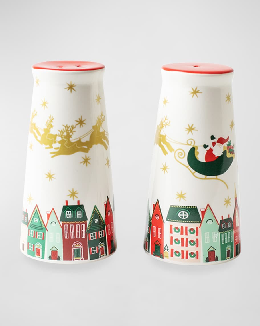 Coton Colors Christmas In The Village Salt And Pepper Shakers | Neiman Marcus