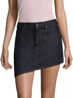 Asymmetrical Denim Skirt | Saks Fifth Avenue