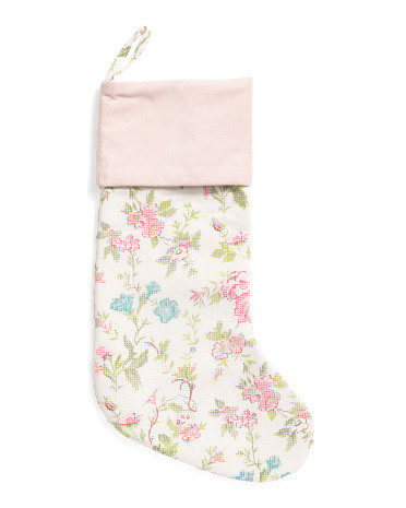 Shabby Chic Floral Stocking | TJ Maxx